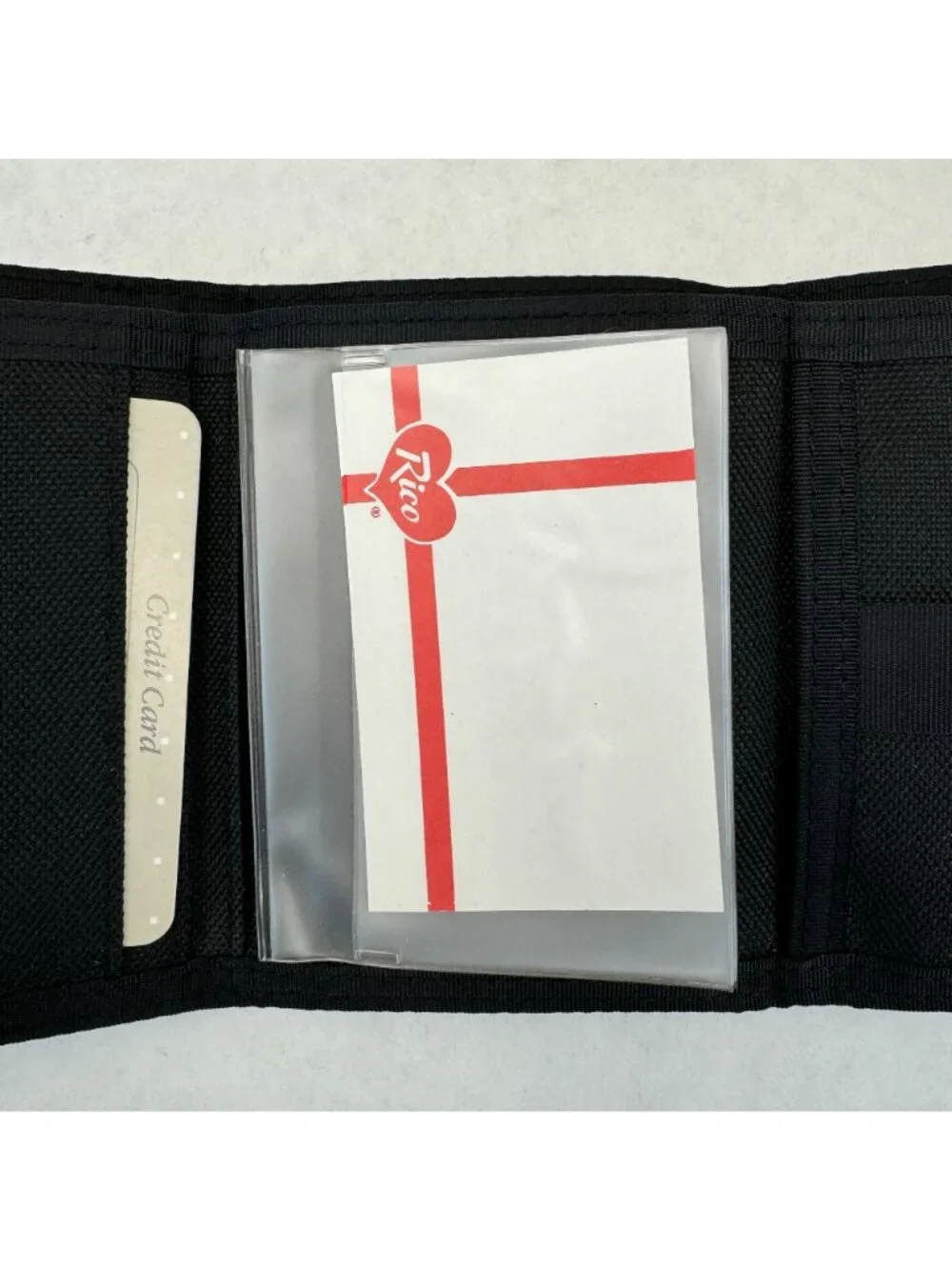 Vintage NASCAR #6 Mark Martin Leather Nylon Trifold Wallet Hook Loop Closure